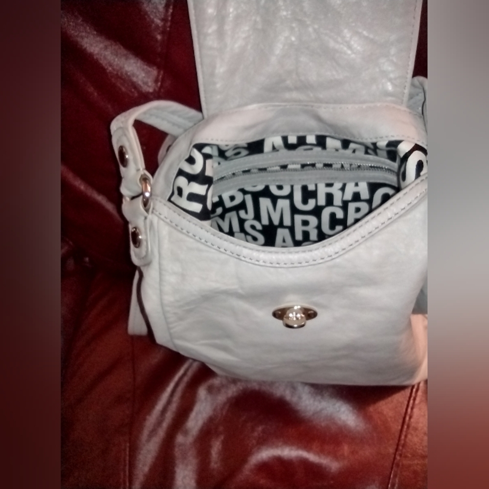 Marc Jacobs Neutral Leather Satchel, EUC - Picture 4 of 16